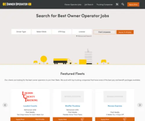 Flatbedcareers.com(Owner-Operator Jobs and More Truck Driving Jobs) Screenshot