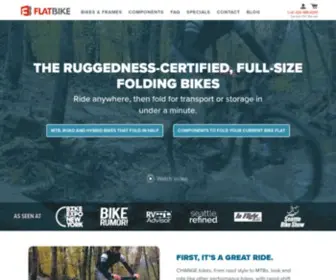 Flatbike.com(Lightweight & Foldable Bikes with Great Gearing) Screenshot