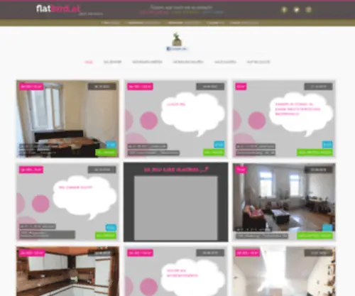 Flatbird.at(Wohnung WG Mitbewohner) Screenshot