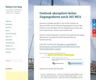 Flatbox.org(Mein persönlicher Blog) Screenshot