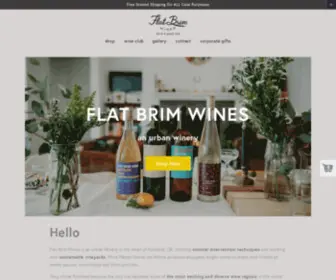 Flatbrimwines.com(Flat Brim Wines) Screenshot