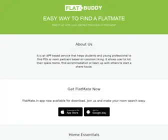 Flatbuddy.in(Fully Furnished Shared & Single accommodation Room on Rent) Screenshot