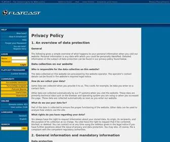 Flatcast.com(Privacy Policy) Screenshot