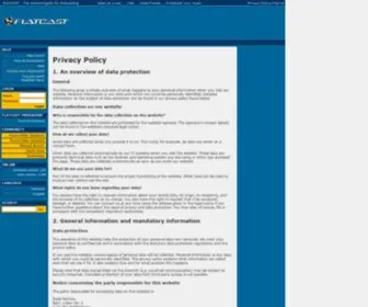 Flatcast.de(Privacy Policy) Screenshot