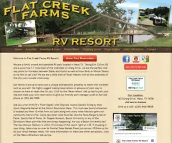 Flatcreekfarmsrvresort.com(Flat Creek Farms RV Resort) Screenshot