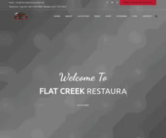 Flatcreekrestaurants.com(Our restaurant) Screenshot