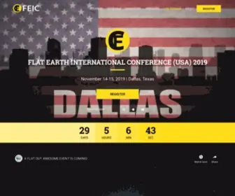 Flatearthconference.com(Flat Earth International Conferences (FEIC)) Screenshot