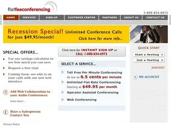 Flatfeeconferencing.com(Flat Fee Conferencing) Screenshot