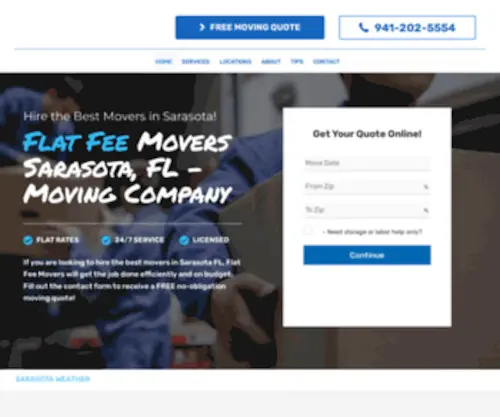 Flatfeemovers.net(Flat Fee Movers Sarasota FL) Screenshot