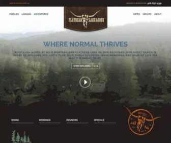 Flatheadlakelodge.com(Flathead Lake Lodge) Screenshot