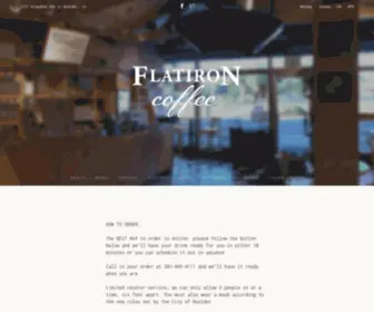 Flatironcoffee.com(Flatiron Coffee) Screenshot