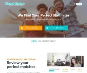 Flatmatefinders.com.au(Australia's #1 Flatmate Matching Service) Screenshot