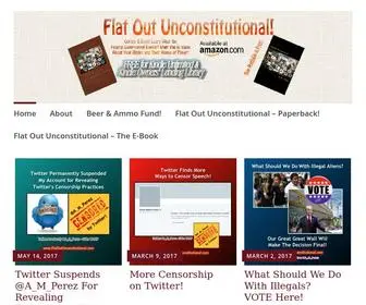 Flatoutunconstitutional.com(Flat Out Unconstitutional) Screenshot