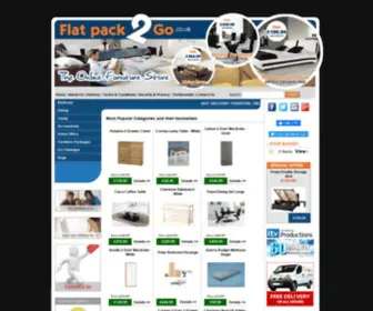 Flatpack2GO.co.uk(Online Home and Bedroom Furniture Store) Screenshot