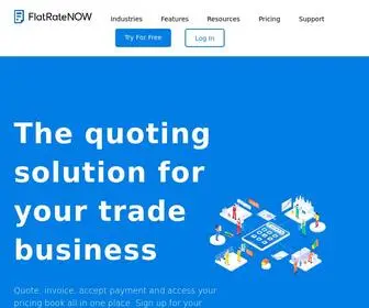 Flatratenow.net(The Quoting Solution For Your Business) Screenshot