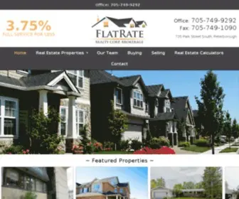 Flatratepeterborough.com(Peterborough, Ontario and Area Real Estate) Screenshot