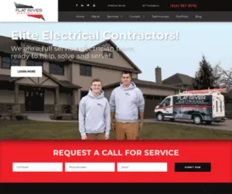 Flatriverelectricllc.com(Grand Rapids MI Electrician) Screenshot