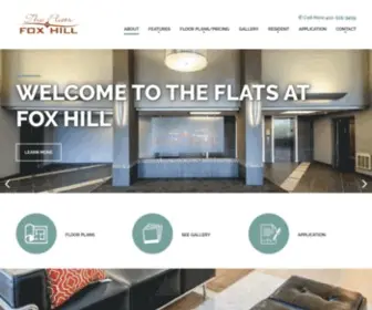 Flatsatfoxhill.com(The Flats at Fox Hill Apartments in Monroeville) Screenshot