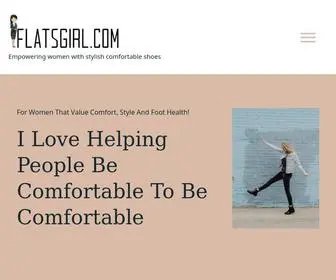 Flatsgirl.com(Empowering women with stylish comfortable shoes) Screenshot