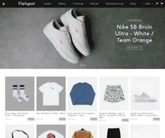 Flatspot.com(Skateboarding, Skate Shoes, Skate Clothing Online Store) Screenshot
