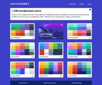 Flatuicolors.com(Flat UI ColorsColor Palettes) Screenshot