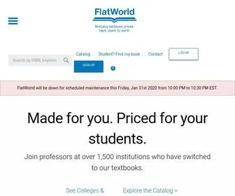 Flatworldknowledge.com(Bringing Textbook Prices Back Down to Earth) Screenshot