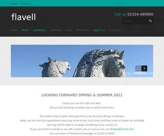 Flavell.com(Flavell custom print and embroidery) Screenshot