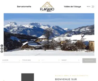 Flaviano-Immo.com(Agence immobilière à Barcelonnette) Screenshot