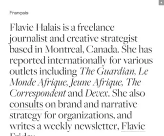 Flaviehalais.com(Flavie Halais) Screenshot