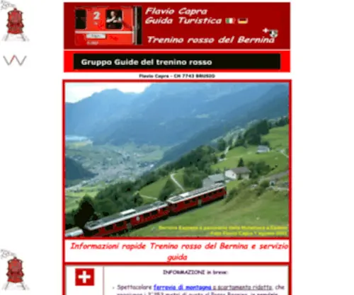 Flaviocapra-Bernina.net(Trenino Rosso del Bernina Tirano) Screenshot