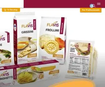 Flavis.com(Purchase low protein food for renal disease and inherited metabolic disorders from FLAVIS®) Screenshot