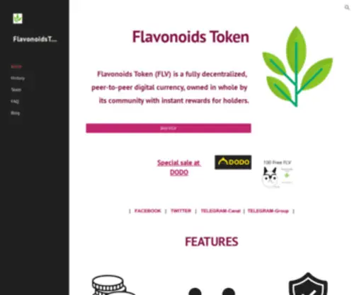 Flavonoidstoken.net(FlavonoidsToken) Screenshot