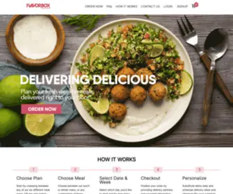 Flavorboxsaigon.com(Delivering delicious) Screenshot