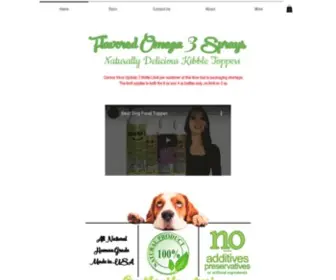 Flavoredsprays.com(Flavored Omega 3 Sprays For Dry Dog Food) Screenshot