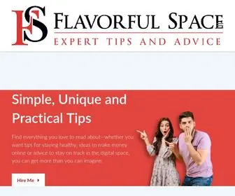 Flavorfulspace.com(The Home of Spicy Tips and Tricks) Screenshot