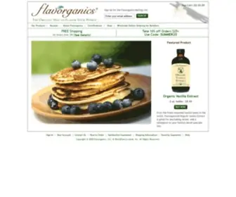 Flavorganics.com(The Official Flavorganics Website &amp; Online Store) Screenshot
