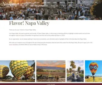 Flavornapavalley.com(Napa Valley) Screenshot