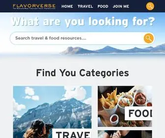 Flavorverse.com(The Best Travel and Food Experiences in the World Flavorverse) Screenshot