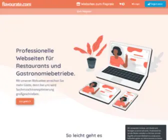 Flavourate.com(Professionelle Webseiten für Restaurants und) Screenshot