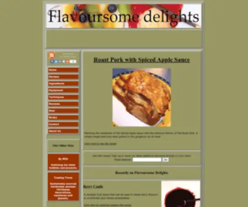 Flavoursomedelights.com(Flavoursome Delights) Screenshot