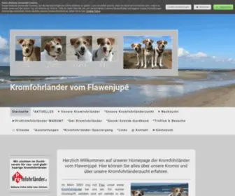 Flawenjupe.de(Kromfohrländer vom Flawenjupé) Screenshot