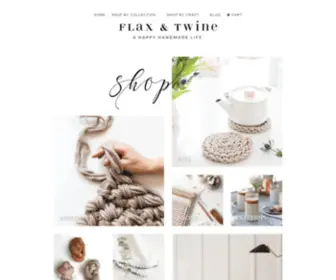 Flaxandtwineshop.com(Flax & Twine Shop) Screenshot
