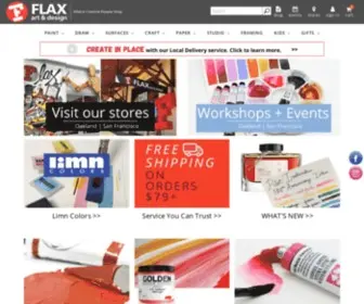 Flaxart.com(FLAX Art Supply Stores) Screenshot
