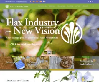 Flaxcouncil.ca(Flax Council of Canada) Screenshot