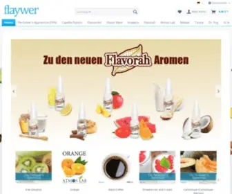 Flaywer.de(Über 600 leckere Aromen für jeden Geschmack) Screenshot
