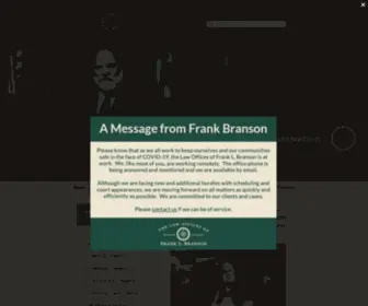 FLbranson.com(Law Firm of Frank Branson) Screenshot