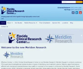 FLCRC.com(Florida Clinical Research Center) Screenshot