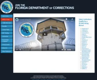 FLDcjobs.com(Join the Florida Department of Corrections) Screenshot