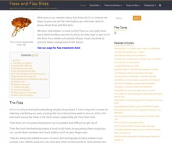 Flea-Bites.co.uk(Fleas and Flea Bites) Screenshot