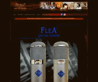 Flea-Microphones.com(Custom made microphones) Screenshot